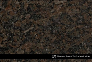 Marron Santa Fe Granite Slabs & Tiles, Argentina Brown Granite