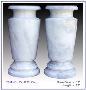 Flower Vases (Ziarat White)