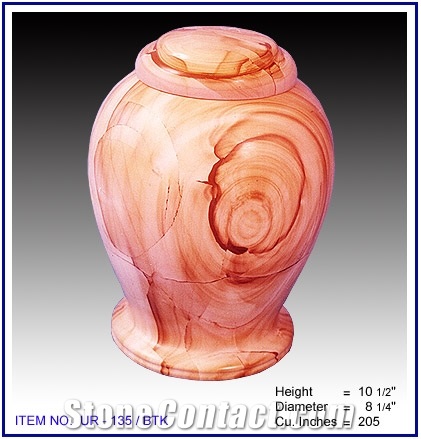 Marble Urn (Burma Teak)