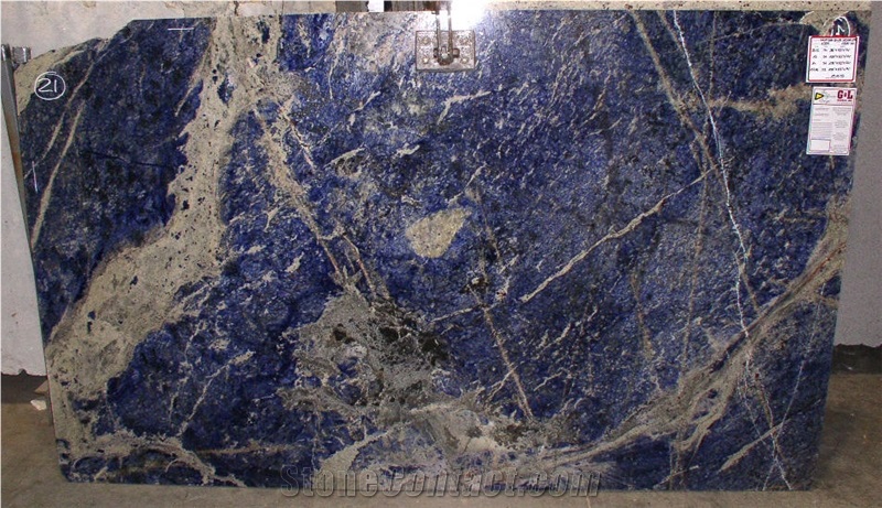 Blue Sodalite Granite Slabs, Bolivia Blue Granite
