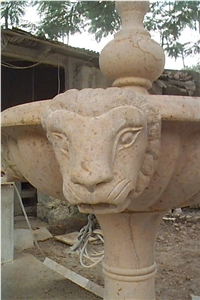 Limestone Carved Fountain