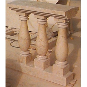 Tikul and Coquina Stone Baluster