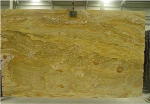 Golden King Granite Slab, Brazil Yellow Granite