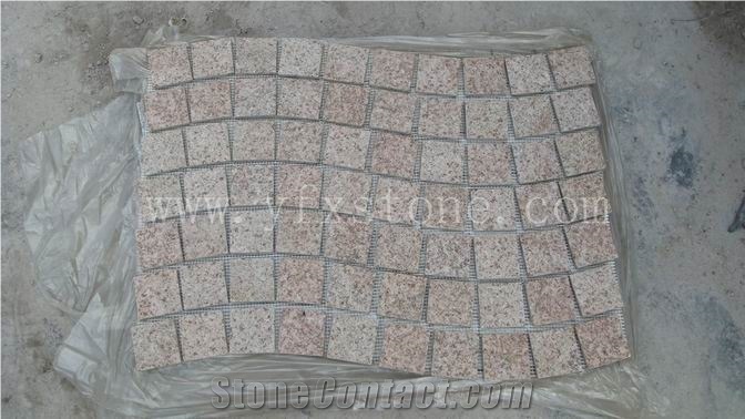 Granite Sheets Of Paver Mesh Paivng Stone