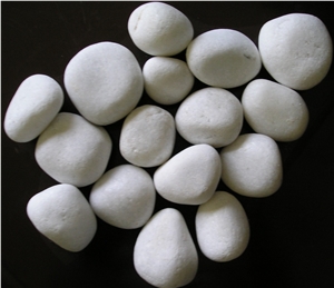 White Pebble Stone, MUGLA White Marble