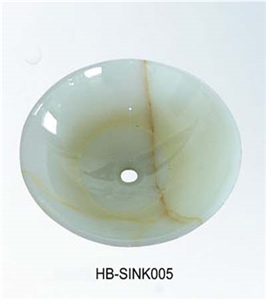 White Onyx Sink