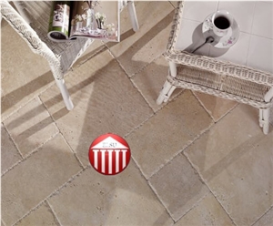 Light Travertine Pavers Tumbled Chiseled