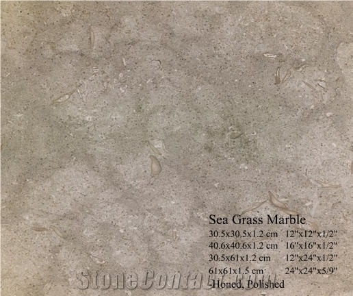Sea Grass Marble Slabs & Tiles, Turkey Grey Marble