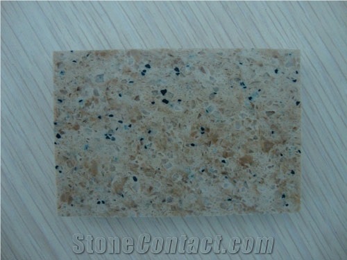Artificial Stone ,Solid Stone ,Engineering Stone ,Man-Made Stone,Cream Quartz Stone Hrr161
