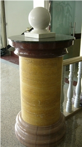 Travertine and Marble Columns
