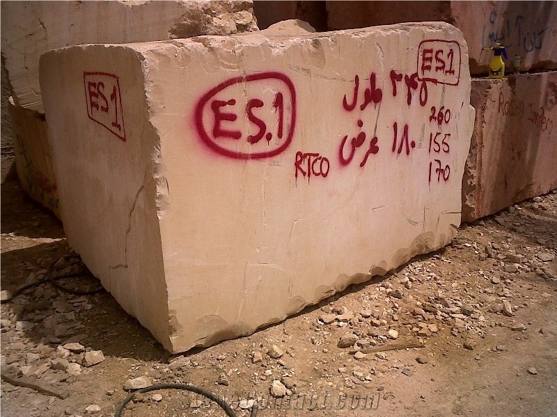 Gohare Limestone Block, Beige Limestone Blocks Iran