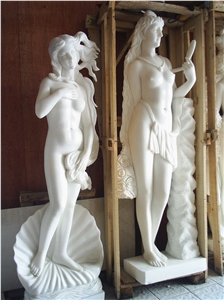Marble Carved Statue Sculpture, White Marble Sculpture