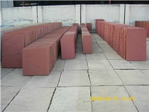 Agra Red Sandstone Slabs and Tiles