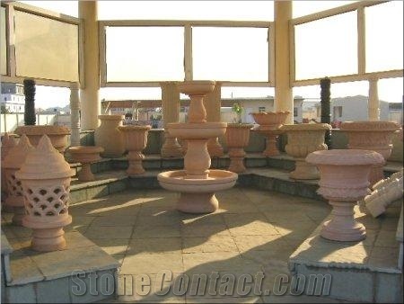 Sandstone Handicraft - Stone Lamps / Decorative Po, White Sandstone Lamps