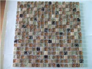 Broken-Ice Crackle Glass Tile