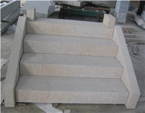 Granite Stone Steps and Stairs, Beige Granite Stairs