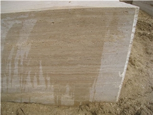 Cream Travertine Blocks, Iran Beige Travertine
