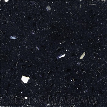 Black Crystal Manmade Marble - BM0911
