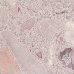 Crystal Pink Agglomerate Marble - BM0850