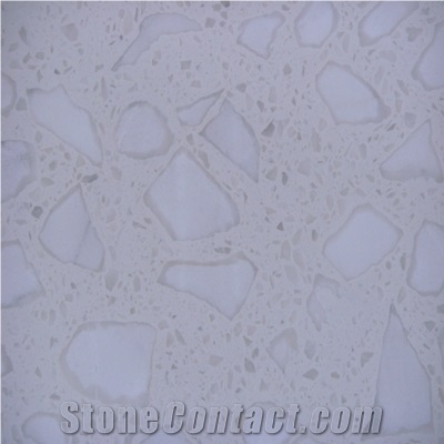 Grains Ice White Agglomerate Marble - BM0943