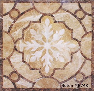 Marble Square Waterjet Medallion