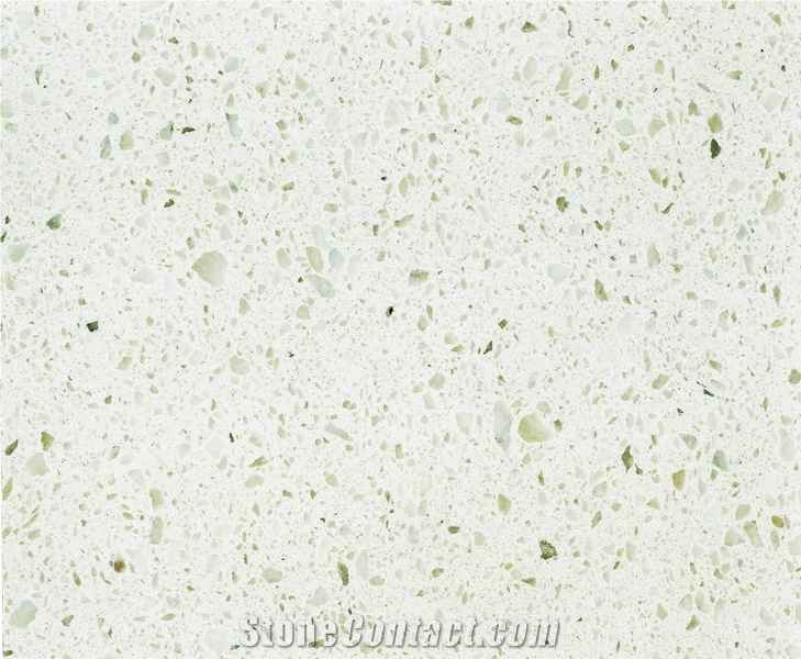 Milky White Small Grain Synthetic Marble - BF1044