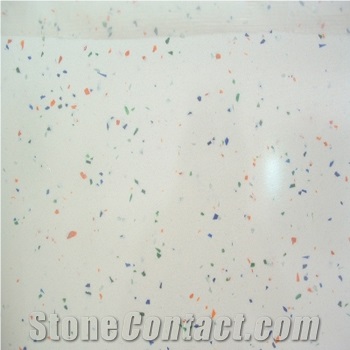 Polished Manmade Marble with Chips - BM0917