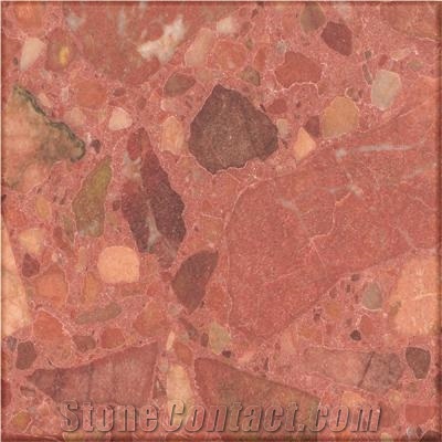 Red Mountain Agglomerate Marble Gig Grain - BM0858