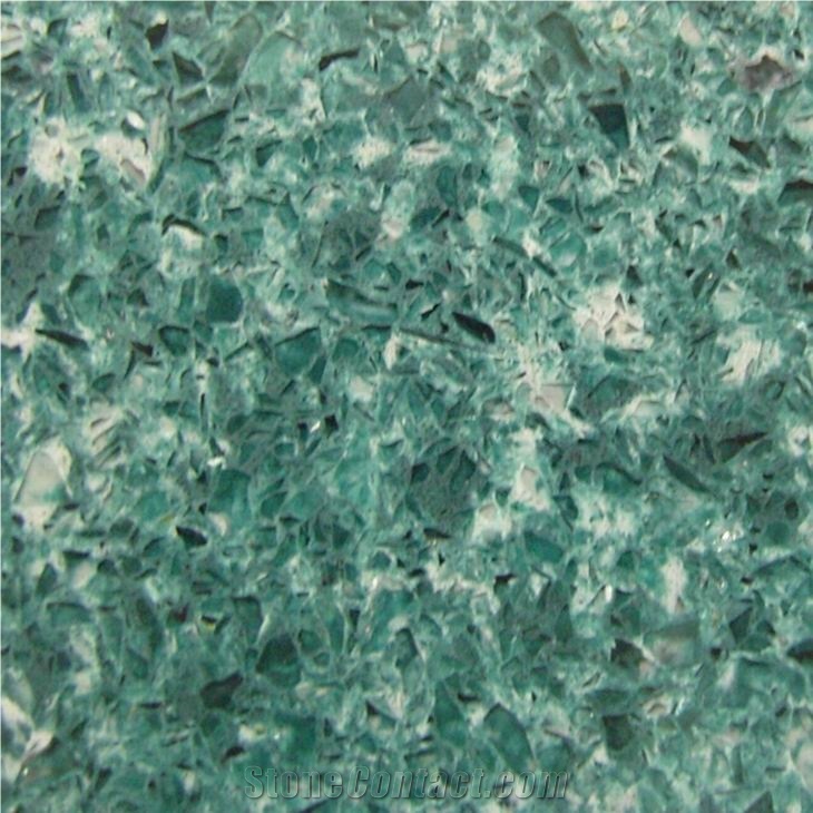 Seashell Green Quartz Stone - YQ031S