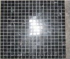 Nero Marquina Black Marble Mosaic Floor Tile