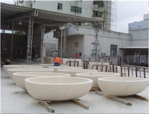 Bathtub Marble Kangli Stone, Crema Bella Beige Marble Bathtub