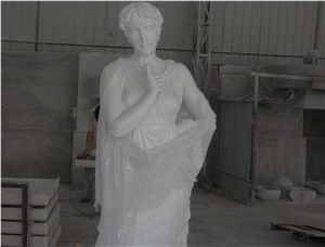 Statue Stone Craft-Marble Kangli Stone, White Marble Statue