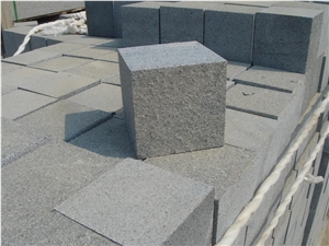 G654 Flammed Cubic Paving Stone