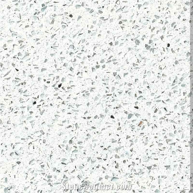 Crystal White Color Quartz Stone