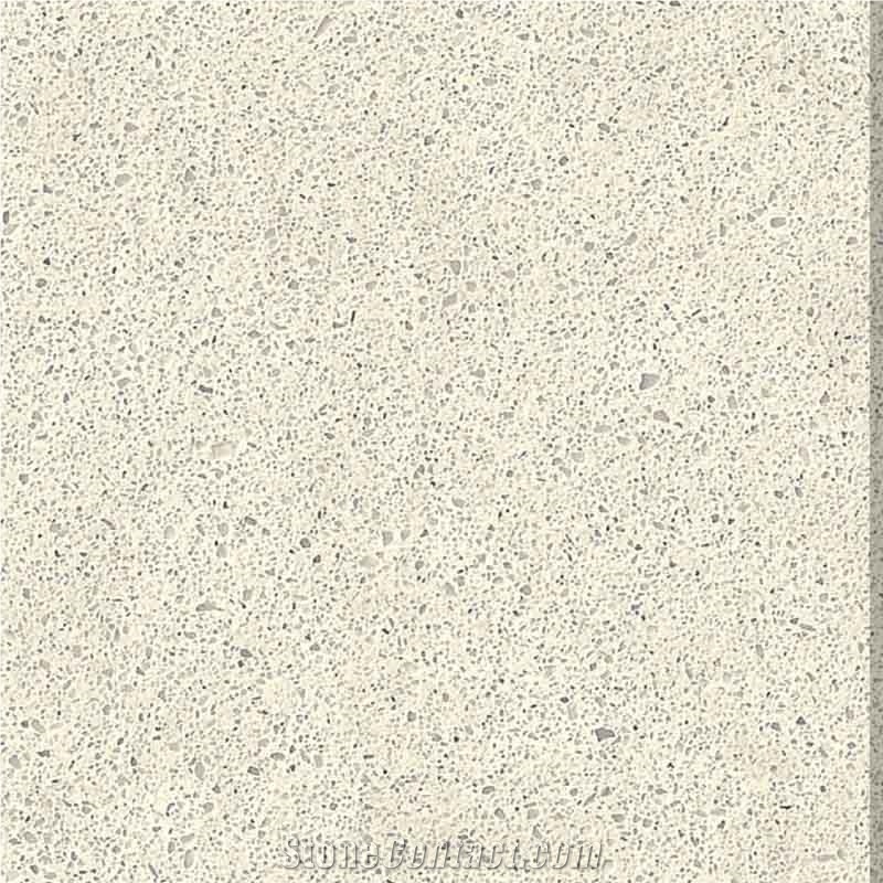 Sand Beige Color Quartz Stone Flooring
