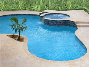 Beige Coral Stone Pool Coping
