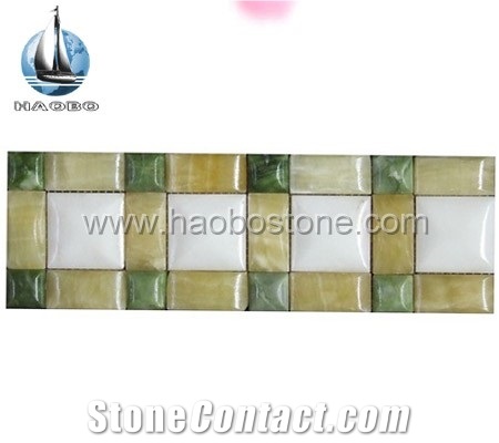 Marble and Onyx Mosaic Border -Mop1021