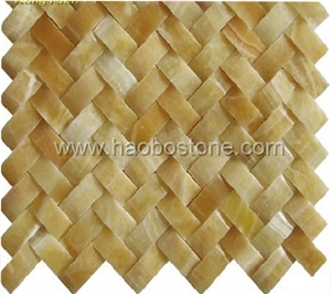 Mosaic-Yellow Onyx,MOP-1013
