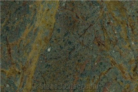 Iran Golden Lightning Granite Slabs & Tiles, Iran Green Granite