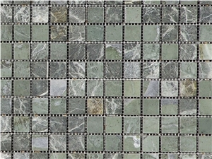 Teos Verde Tumbled Marble Mosaics