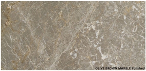 Olive Brown Marble Slabs & Tiles, Turkey Brown Marble