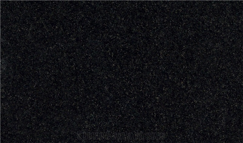 Jet Black Granite Slabs & Tiles, India Black Granite