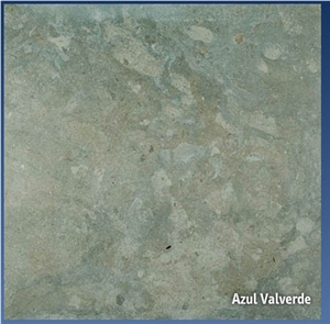 Azul Valverde Limestone Slabs & Tiles, Portugal Blue Limestone