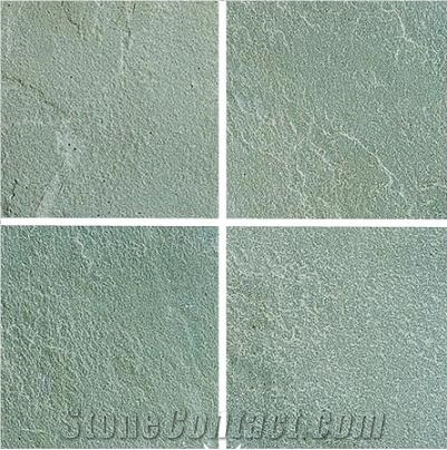 China Green Slate Slabs & Tiles St-007