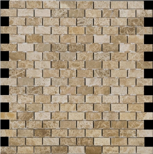 Bologna Mosaics Emperador Light Tumbled