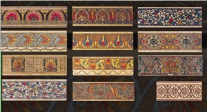 Embossed and Mosaic Stone Borders
