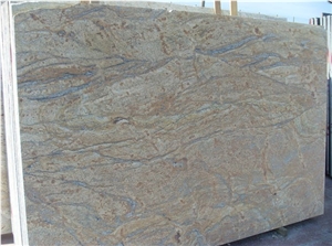 Juparana Casablanca Granite Slabs, Brazil Yellow Granite