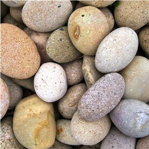 Buff Mexican Limestone Pebbles