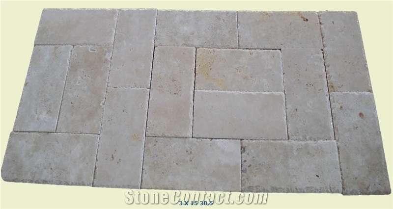 Medium Travertine Pattern Slabs & Tiles, Turkey Beige Travertine