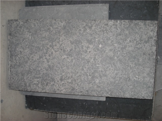 Black Limestone Flamed Tile